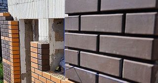 Фасады домов из кирпича в Вязьме: качественная кладка от 1120 рублей